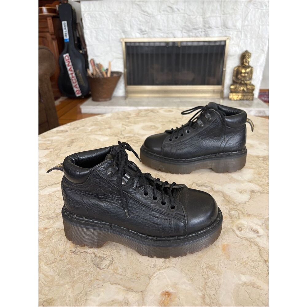 Dr. Martens Vintage 8316 Goth Punk Platform Leather Boots Made in England Rare - Picture 4 of 15